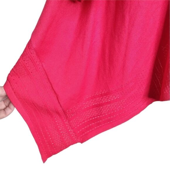 Cable & Gauge Open Cardigan Red XL - Picture 4 of 13